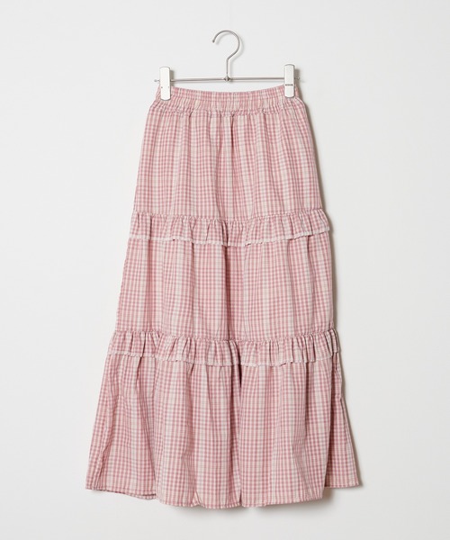 ROOPTOKYO（ループトウキョウ）の「ギンガムチェックティアードロングスカート（スカート・レディース・イエロー/レッド/ブルー/グリーン・FREE）」の16枚目の写真