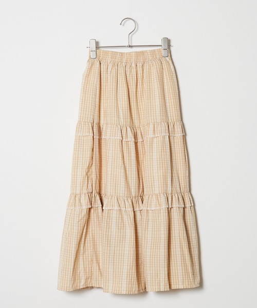 ROOPTOKYO（ループトウキョウ）の「ギンガムチェックティアードロングスカート（スカート・レディース・イエロー/レッド/ブルー/グリーン・FREE）」の15枚目の写真