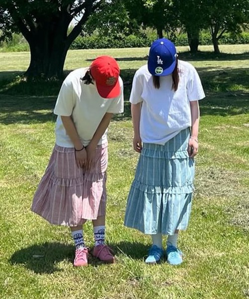 ROOPTOKYO（ループトウキョウ）の「ギンガムチェックティアードロングスカート（スカート・レディース・イエロー/レッド/ブルー/グリーン・FREE）」の19枚目の写真