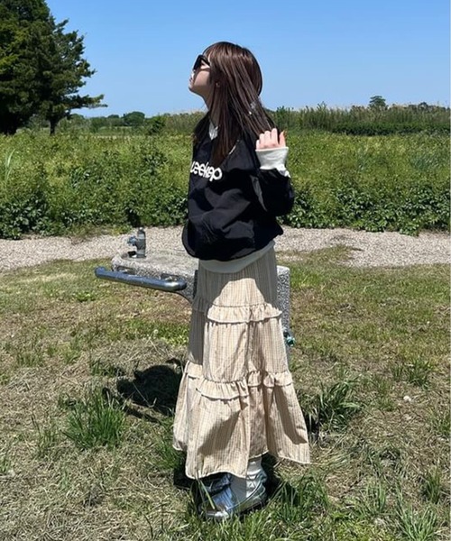 ROOPTOKYO（ループトウキョウ）の「ギンガムチェックティアードロングスカート（スカート・レディース・イエロー/レッド/ブルー/グリーン・FREE）」の20枚目の写真