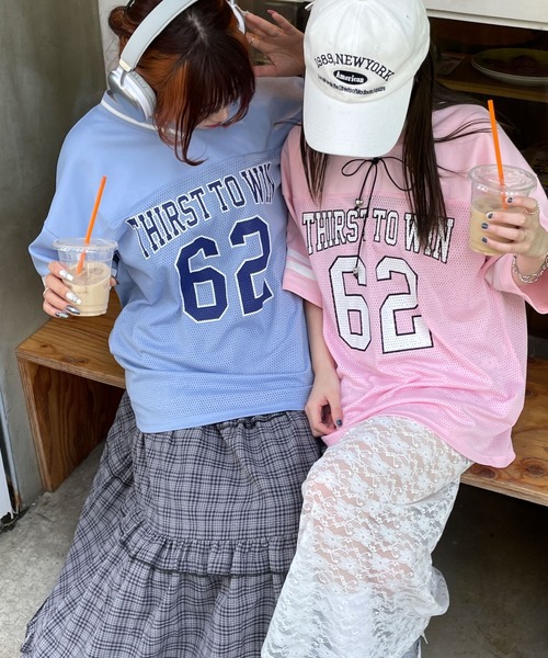 LABRAT ナンバリング mesh big T LABRAT ナンバリング mesh big T TOPTUL IMAGE LABEL - TOPTUL The