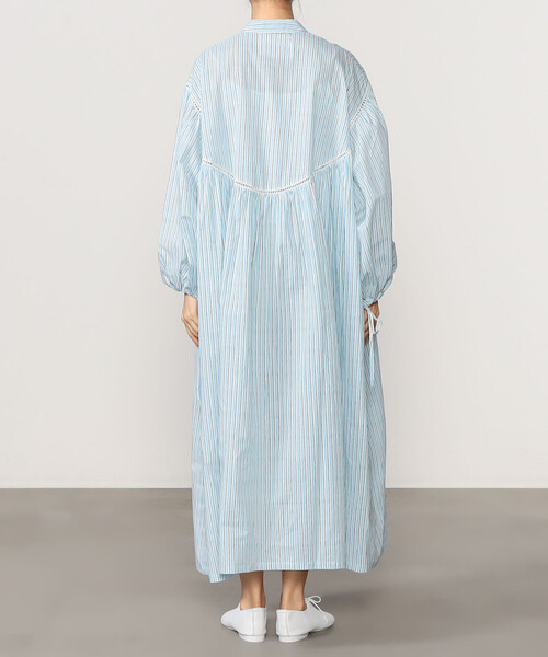 Emily Levine(エミリーレヴィーン)の「emily levine | 〈別注〉コットン スタンドカラーワンピース STRIPE WOMEN(ワンピース・レディース・ブルー系その他・S/M)」の10枚目の写真