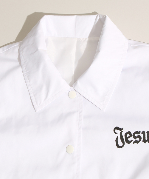 WEGO（ウィゴー）の「WEGO/コーチジャケット（ナイロンジャケット・レディース・ホワイト/ブラック・FREE）」の11枚目の写真