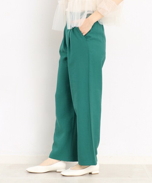 THE SHOP TK (ザ ショップ ティーケー )の「◆【美脚に魅せる】モノフィラワイドパンツ/洗濯機OK(その他パンツ・レディース・ベージュ/ブラック/ナチュラル/グリーン・10/11/14/13/12)」の17枚目の写真