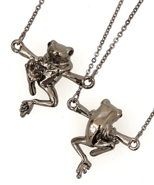 セール】an meets zakka カエルショートネックレス(40cm)（ネックレス