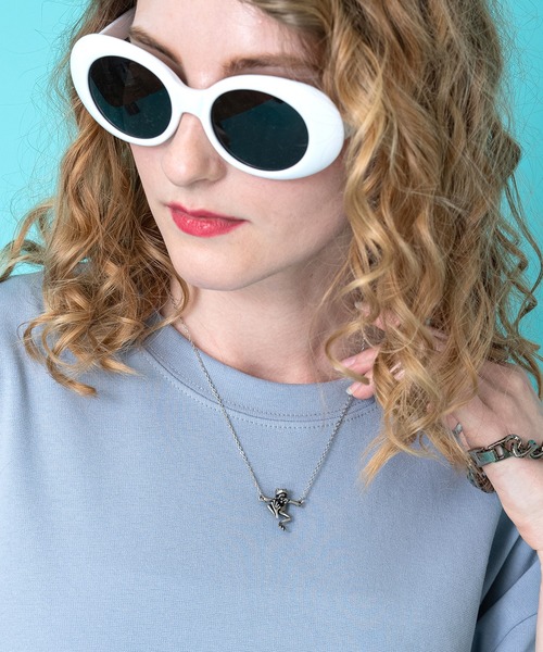 an meets zakka（アンミツザッカ）の「an meets zakka カエルショートネックレス(40cm)（ネックレス・メンズ・B/アンティークシルバー/シルバー/ガンメタ/アンティークゴールド/ゴールド/ブロンズ/グリーン・ONE SIZE/45cm）」の12枚目の写真