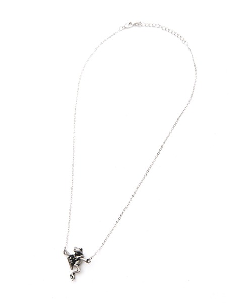 an meets zakka（アンミツザッカ）の「an meets zakka カエルショートネックレス(40cm)（ネックレス・メンズ・B/アンティークシルバー/シルバー/ガンメタ/アンティークゴールド/ゴールド/ブロンズ/グリーン・ONE SIZE/45cm）」の17枚目の写真