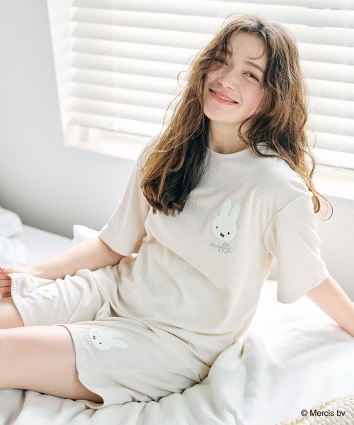 Miffy（ ミッフィー）の「【miffy/ミッフィー】パイルリブトップス/ルームウェア（上下別売り）（ルームウェア/パジャマ・レディース・ネイビー/アイボリー/グレー・M/LL/L）」の15枚目の写真