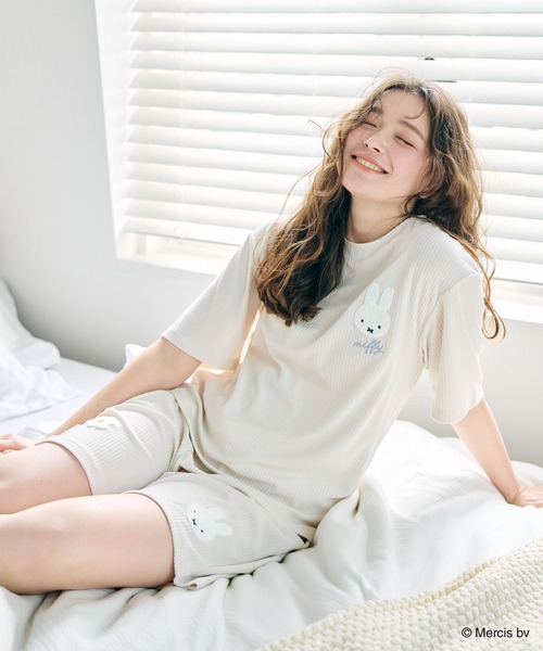 Miffy（ ミッフィー）の「【miffy/ミッフィー】パイルリブトップス/ルームウェア（上下別売り）（ルームウェア/パジャマ・レディース・ネイビー/アイボリー/グレー・M/LL/L）」の16枚目の写真