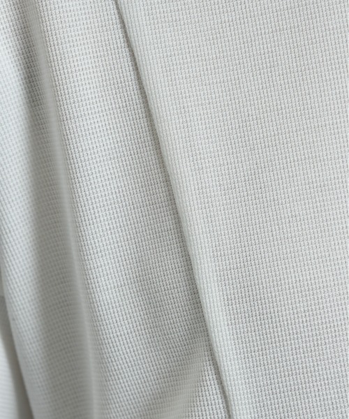 INTERPLANET(インタープラネット)の「ミラノリブサイドギャザーBACK ZIPプルオーバー(Tシャツ/カットソー・レディース・オフホワイト/グレイッシュベージュ/ブラック・FREE)」の13枚目の写真