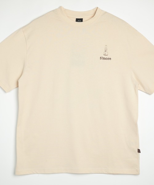 S'more（スモア）の「COTTON T SHIRTS - S'more gear illustration (SS)（Tシャツ/カットソー・レディース・ベージュ/カーキ/ブラウン・MEDIUM/SMALL/X-LARGE/LARGE）」の18枚目の写真
