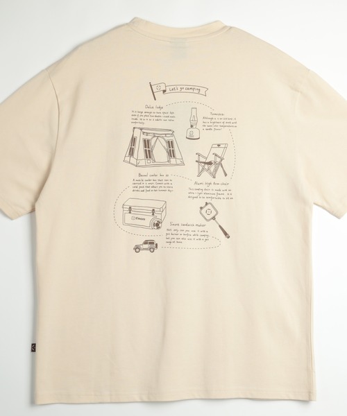 S'more（スモア）の「COTTON T SHIRTS - S'more gear illustration (SS)（Tシャツ/カットソー・レディース・ベージュ/カーキ/ブラウン・MEDIUM/SMALL/X-LARGE/LARGE）」の19枚目の写真