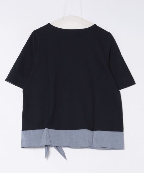 MB mint breeze(エムビーミントブリーズ)の「【L~5L 大きいサイズ】異素材リボンヘムカットソー(Tシャツ/カットソー・レディース・カーキ/ネイビー・LL/3L/4L/5L/L)」の17枚目の写真