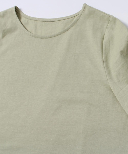 MB mint breeze(エムビーミントブリーズ)の「【L~5L 大きいサイズ】異素材リボンヘムカットソー(Tシャツ/カットソー・レディース・カーキ/ネイビー・LL/3L/4L/5L/L)」の15枚目の写真