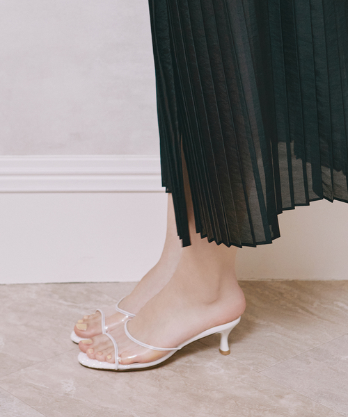 LE TALON（ルタロン）の「《WEB限定》【Le decore / ル デコレ】5cm sheer candy サンダル（サンダル・レディース・モスグリーン/ラベンダー/ホワイト・LARGE/SMALL/MEDIUM）」の22枚目の写真