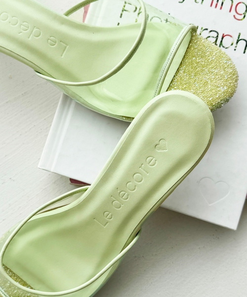 LE TALON（ルタロン）の「《WEB限定》【Le decore / ル デコレ】5cm sheer candy サンダル（サンダル・レディース・モスグリーン/ラベンダー/ホワイト・LARGE/SMALL/MEDIUM）」の10枚目の写真