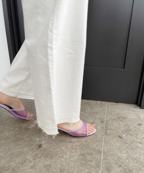 LE TALON（ルタロン）の「《WEB限定》【Le decore / ル デコレ】5cm sheer candy サンダル（サンダル・レディース・モスグリーン/ラベンダー/ホワイト・LARGE/SMALL/MEDIUM）」の6枚目の写真