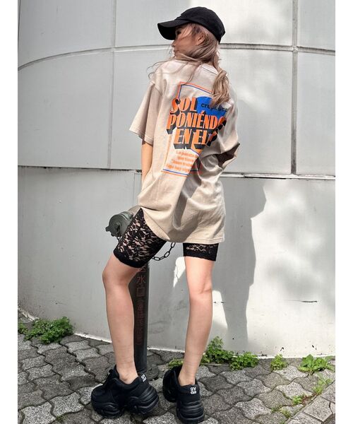 GYDA（ジェイダ）の「GYDAラインバンテージレースレギンス（レギンス/スパッツ・レディース・ブラック・SMALL）」の8枚目の写真