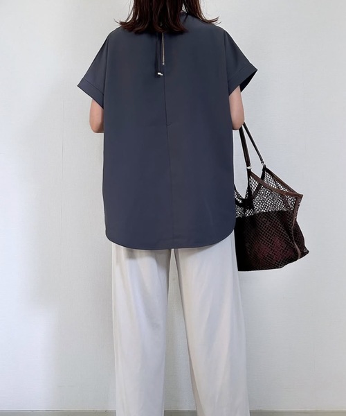 セール】【手洗い可能】再入荷バックジップジョーゼットT