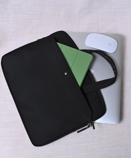 Alite cloth(アリーテクロス)の「サイド収納付きトート型PCケース タブレットケース(PC・タブレットケース・レディース・ブラック/グレー/アイボリー/グリーン/ピンク・M/S/L)」の10枚目の写真