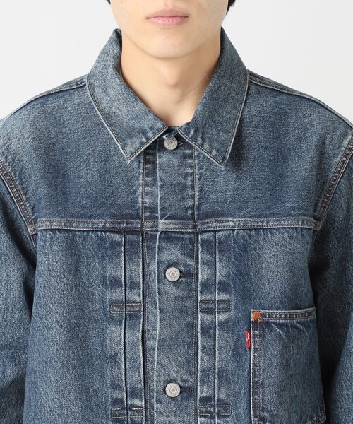 Levi's(リーバイス)の「《追加》LEVI’S(R) / リーバイス(R) 別注 1st JKT Selvedge INDIGO(デニムジャケット・メンズ・ダークブルー・X-SMALL/XX-LARGE/X-LARGE/LARGE/MEDIUM/SMALL)」の4枚目の写真