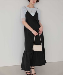 バックリボンキャミソールワンピース