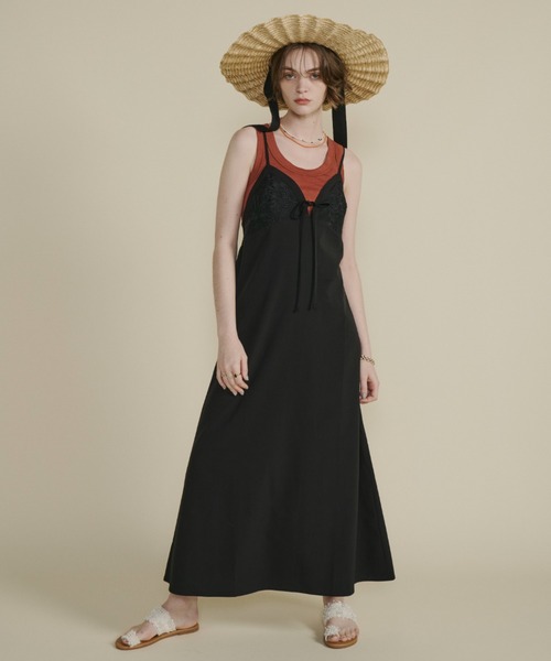 JAMES COVIELLO 刺繍キャミワンピース JAMES COVIELLO 刺繍キャミワンピース - メルカリ