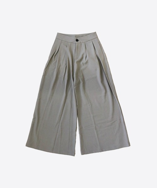 OSYAREVO（オシャレボ）の「ワイド パンツ スラックス（スラックス・レディース・ベージュ/グレー/グリーン・LARGE/MEDIUM）」の11枚目の写真