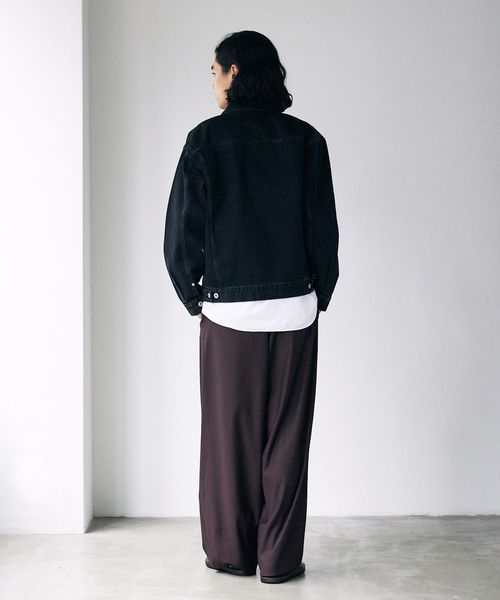 JOURNAL STANDARD(ジャーナルスタンダード)の「デニムトラッカージャケット LOT257(デニムジャケット・メンズ・ブラック/ネイビー/コバルトブルー・SMALL/MEDIUM/LARGE)」の20枚目の写真