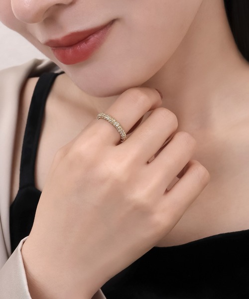 blackdia ocean（ブラックダイヤオーシャン）の「blackdia ocean ベビーパールリング（リング・レディース・シルバー/ゴールド/ゴールド系その他・14号/16号/12号）」の14枚目の写真