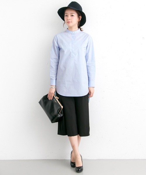 URBAN RESEARCH（アーバンリサーチ）の「UR タイプライターチュニックシャツ（シャツ/ブラウス・レディース・ホワイト/ブルー系その他・FREE）」の4枚目の写真