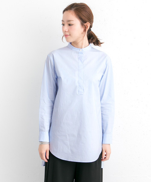 URBAN RESEARCH（アーバンリサーチ）の「UR タイプライターチュニックシャツ（シャツ/ブラウス・レディース・ホワイト/ブルー系その他・FREE）」の5枚目の写真