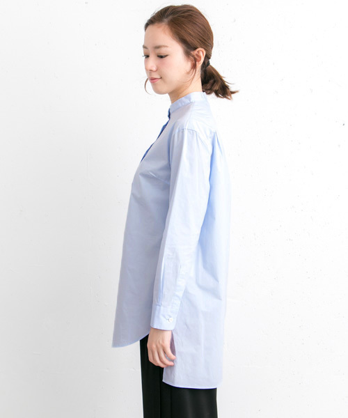 URBAN RESEARCH（アーバンリサーチ）の「UR タイプライターチュニックシャツ（シャツ/ブラウス・レディース・ホワイト/ブルー系その他・FREE）」の6枚目の写真