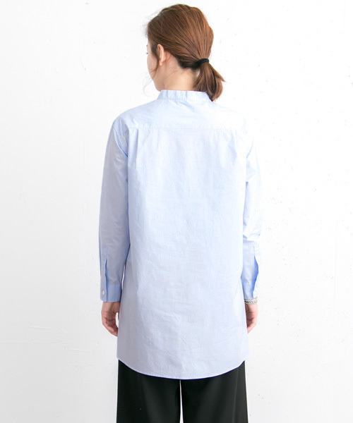 URBAN RESEARCH（アーバンリサーチ）の「UR タイプライターチュニックシャツ（シャツ/ブラウス・レディース・ホワイト/ブルー系その他・FREE）」の7枚目の写真