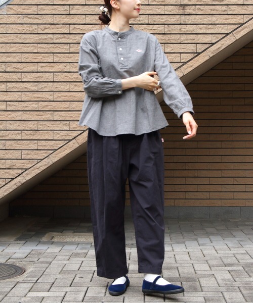 DANTON（ダントン）の「DANTON/ダントン　ツイルイージパンツ　TWILL EASY PANTS　DT-E0212 CNO（その他パンツ・レディース・ベージュ/ネイビー/ダークベージュ・36/38）」の7枚目の写真
