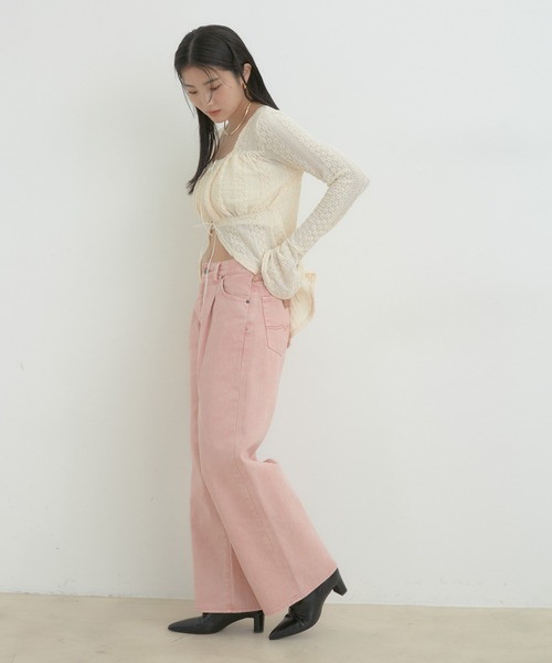 CIMARRON（シマロン）の「【CIMARRON】VIS別注ヴィンテージライクカラーデニム（デニムパンツ・レディース・ブラウン系その他2/ピンク系その他2/ブルー系その他6・M/S）」の7枚目の写真