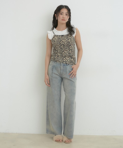 CIMARRON（シマロン）の「【CIMARRON】VIS別注ヴィンテージライクカラーデニム（デニムパンツ・レディース・ブラウン系その他2/ピンク系その他2/ブルー系その他6・M/S）」の10枚目の写真