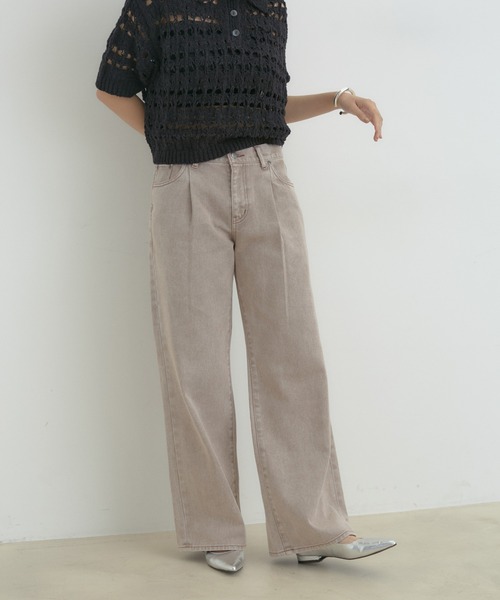 CIMARRON（シマロン）の「【CIMARRON】VIS別注ヴィンテージライクカラーデニム（デニムパンツ・レディース・ブラウン系その他2/ピンク系その他2/ブルー系その他6・M/S）」の16枚目の写真