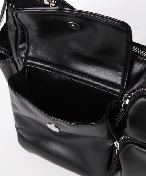 tiny tiny（ティニーティニー）の「マルチポケットショルダーバッグ[tiny tiny(ティニーティニー)]（ショルダーバッグ・レディース・ブラック/ブラウン/アイボリー・0）」の14枚目の写真