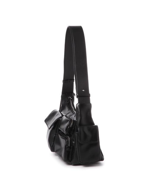 tiny tiny（ティニーティニー）の「マルチポケットショルダーバッグ[tiny tiny(ティニーティニー)]（ショルダーバッグ・レディース・ブラック/ブラウン/アイボリー・0）」の4枚目の写真