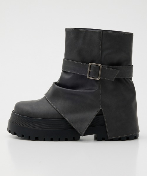 RODEO CROWNS WIDE BOWL（ロデオクラウンズワイドボウル）の「COVER ENGINEER BOOTS（ブーツ・レディース・ライトブラック/ブラウン・MEDIUM/LARGE/SMALL）」の13枚目の写真