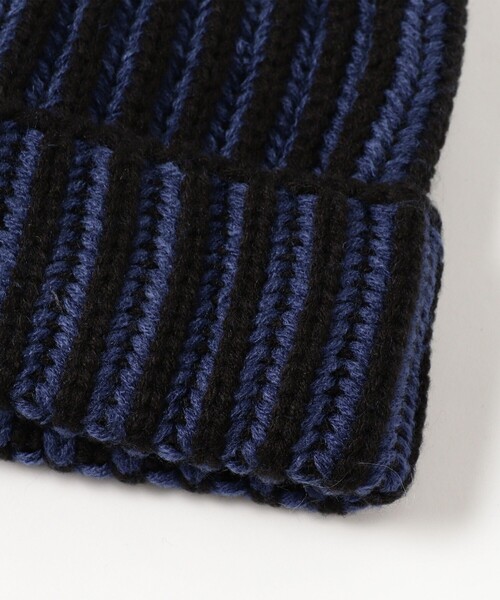 BEAMS（ビームス）の「2トーン リブ ワッチ キャップ（ニットキャップ/ビーニー・メンズ・ブラック/ピンク/オレンジ/ベージュ・ONE SIZE）」の5枚目の写真