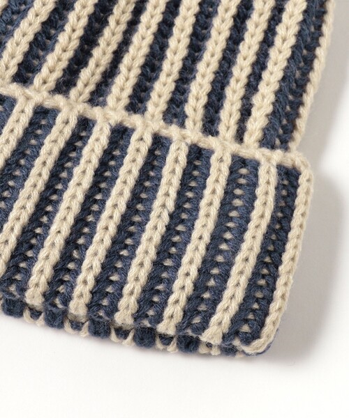 BEAMS（ビームス）の「2トーン リブ ワッチ キャップ（ニットキャップ/ビーニー・メンズ・ブラック/ピンク/オレンジ/ベージュ・ONE SIZE）」の6枚目の写真