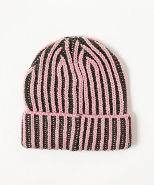 BEAMS（ビームス）の「2トーン リブ ワッチ キャップ（ニットキャップ/ビーニー・メンズ・ブラック/ピンク/オレンジ/ベージュ・ONE SIZE）」の7枚目の写真