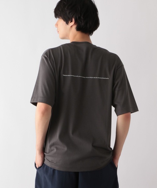 GLOBAL WORK(グローバルワーク)の「汗染み軽減TEE/ロゴ/986818(Tシャツ/カットソー・メンズ・グレー系2/グレー系5/グレー系8・SMALL/MEDIUM/LARGE/X-LARGE)」の16枚目の写真