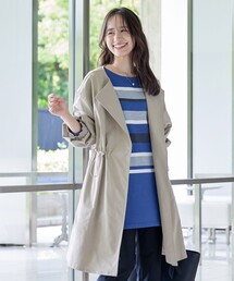 着流しパフスリーブコート