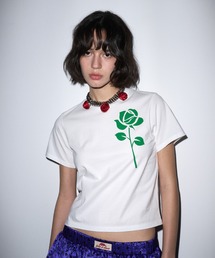 SLIM TSHIRT UNE ROSE / スリムティーシャツ ユヌローズ