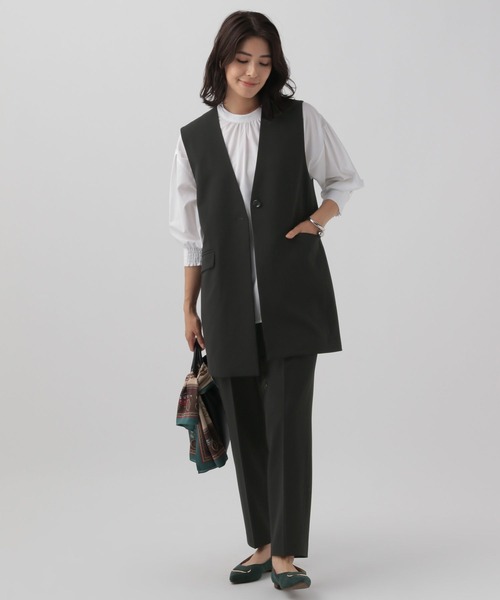 Elura（エルーラ）の「＜レギュラー／低身長サイズ＞映えラクテーパードパンツ/134221（その他パンツ・レディース・ブラウン/ベージュ/ネイビー/ブラック・SMALL/MEDIUM/LARGE/FREE(S)）」の19枚目の写真