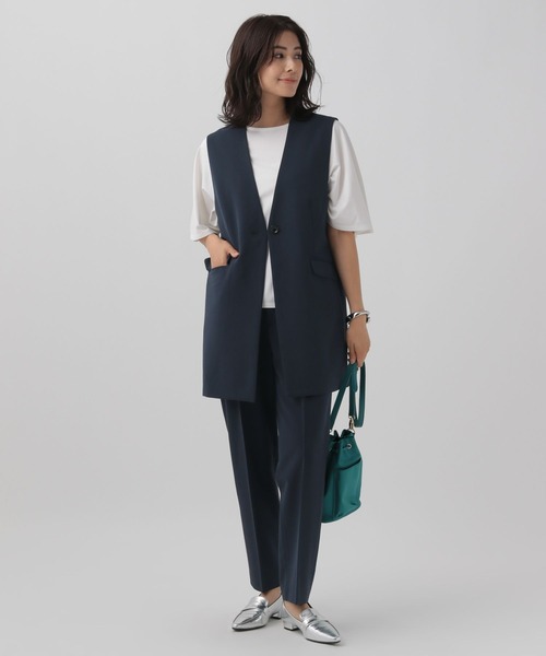 Elura（エルーラ）の「＜レギュラー／低身長サイズ＞映えラクテーパードパンツ/134221（その他パンツ・レディース・ブラウン/ベージュ/ネイビー/ブラック・SMALL/MEDIUM/LARGE/FREE(S)）」の15枚目の写真