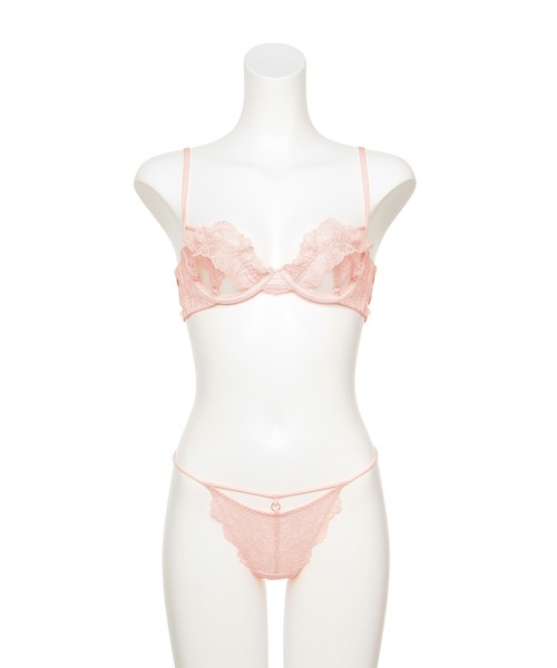 Ravijour（ラヴィジュール）の「レーシーフリル ブラ＆Tバックセット
